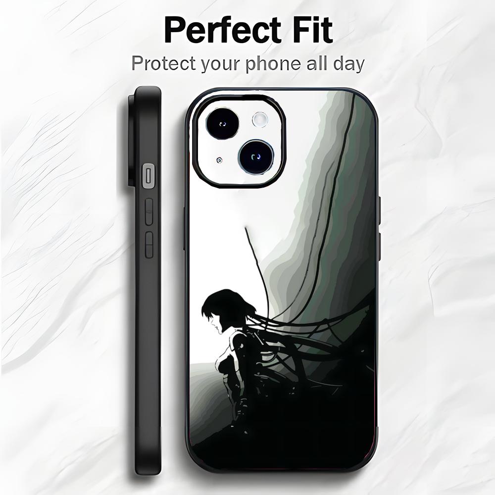 Cyberpunk Classic Anime G-Ghost In The Shell Phone Case Phone Case Soft Packaging Lightweight For iPhone17 16 15 14 13ProMax