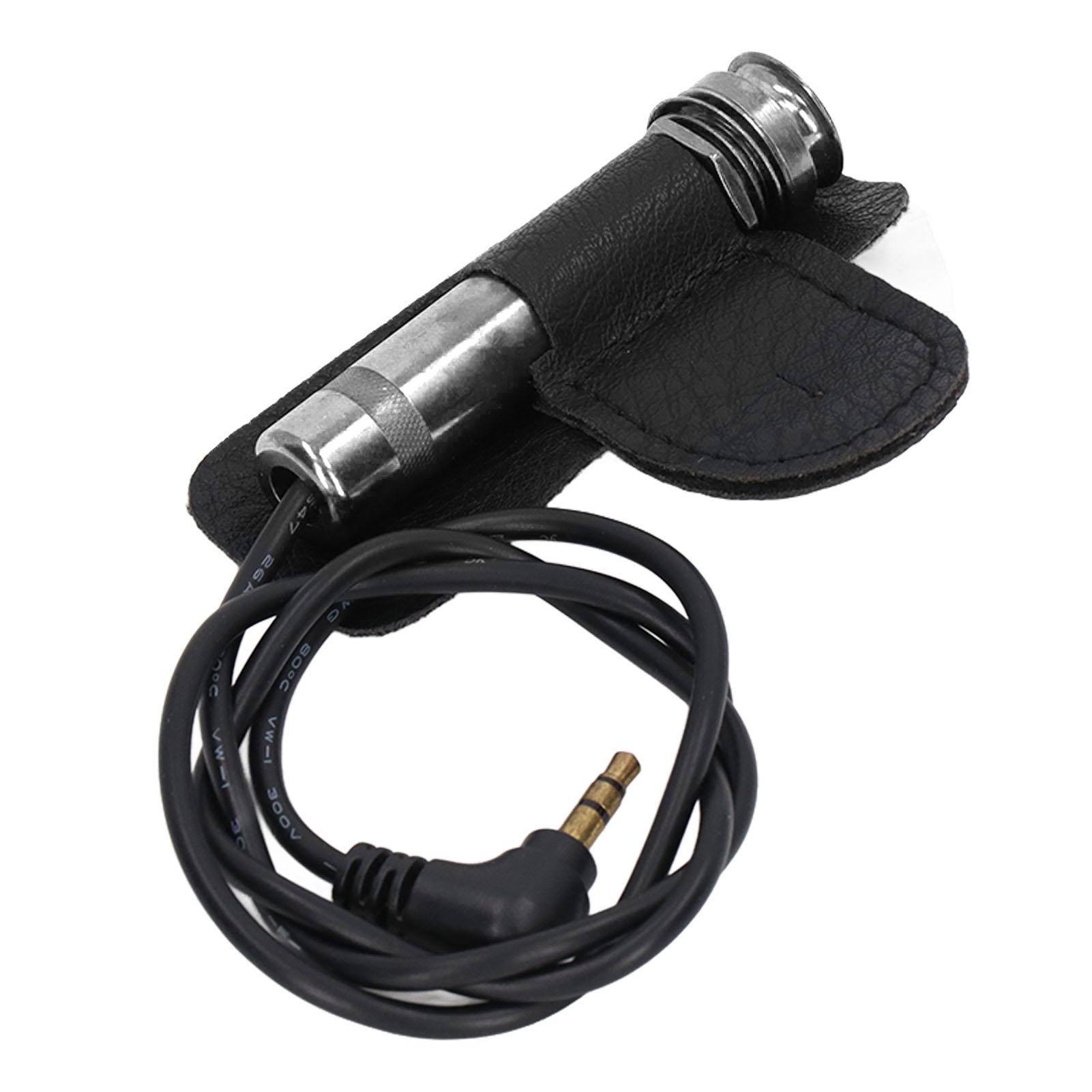 Звукосниматель-преобразователь для акустической гитары Металлический аксессуар Замена для струнного инструмента Серебристый