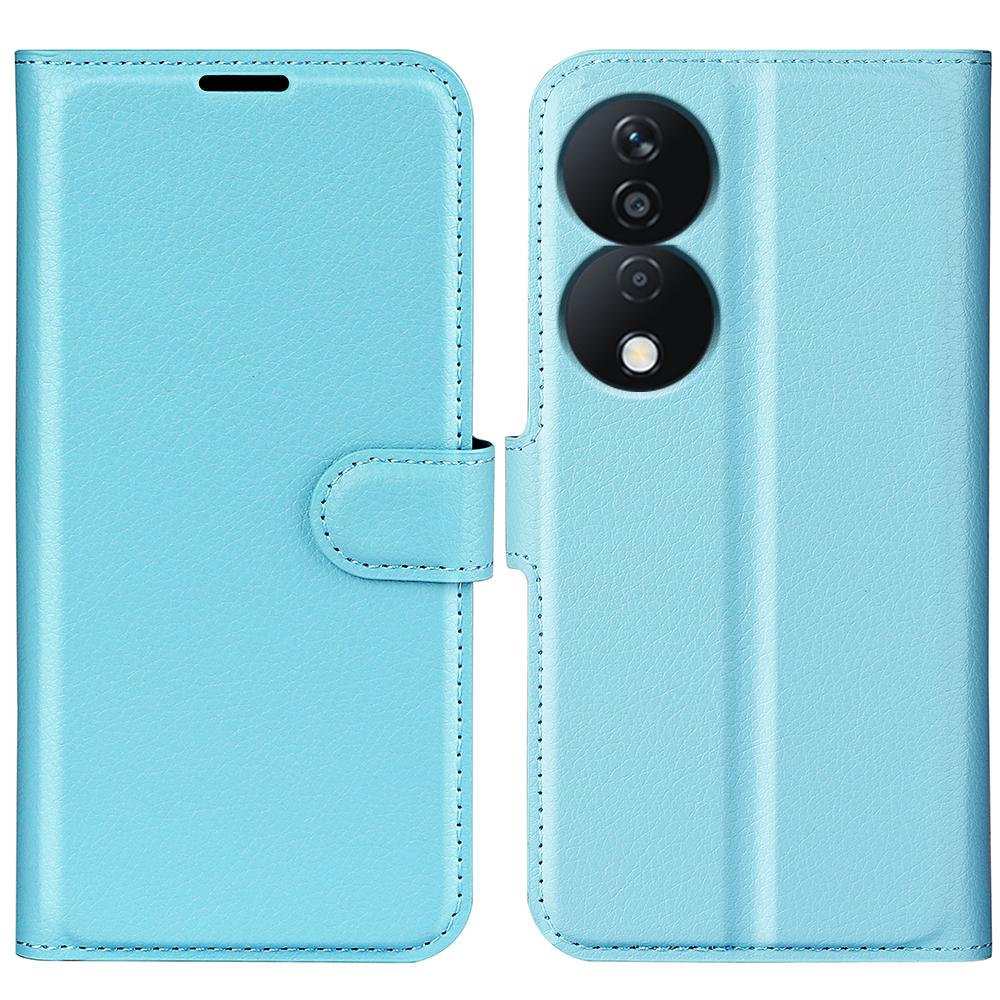For Honor X7b 4G/90 Smart Shockproof Case Litchi Texture PU Leather Phone Cover