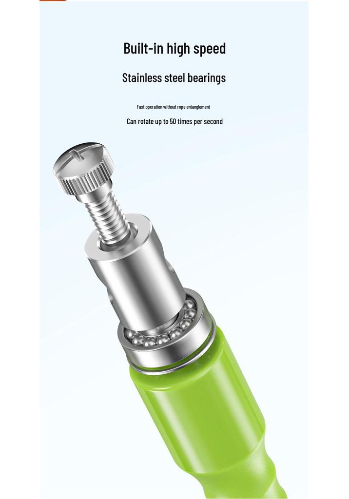 Durable Skipping Rope with Non-slip Handle, Stainless Steel Bearings, Precise Counting & Timing, Ideal for School Students' Exams and Training.