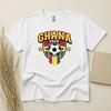 Ghana 2026 Fußball Fan T-Shirt Fußball Anhänger Gildan Baumwolle Familien Oberteil