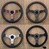 Universal 13inch JDM Rally Racing Steering Wheel  Drifting Sport Steering Wheel Red Stitching