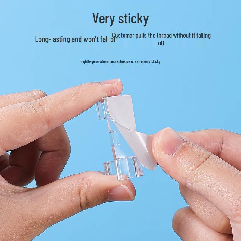 Cable Organizer and Wire Holder: Adhesive Clips for Easy Wall Mounting and Cable Management