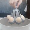 1Pc 4/6 Egg Holder for Home Kitchen Ideal for Steaming Eggs for Family Breakfast High-Temperature Resistant Silicone Egg Cooker