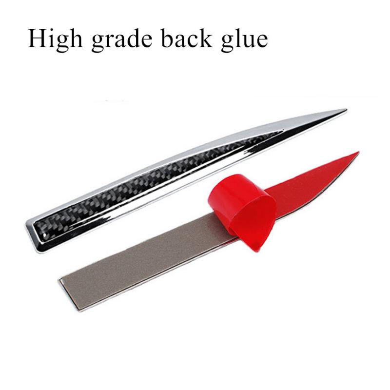 1 Paar Kohlefaser Auto Seitenkörper Kotflügel Zierleisten Dekoration Aufkleber Abziehbilder Emblem