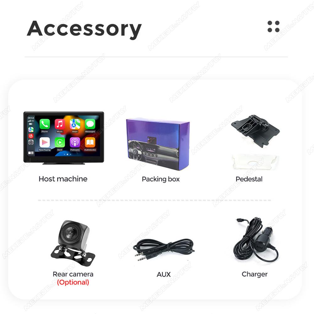 Navifly Wireless CarPlay Android Auto Universal Central Control Smart Screen All-in-one Multimedia Video Player AHD Camera DSP