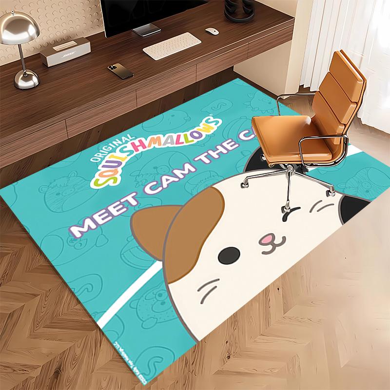 squishmallows Print Area Rug - Soft,Washable Non-Slip Indoor Mat,Living Room,Home Office Decorative Rug
