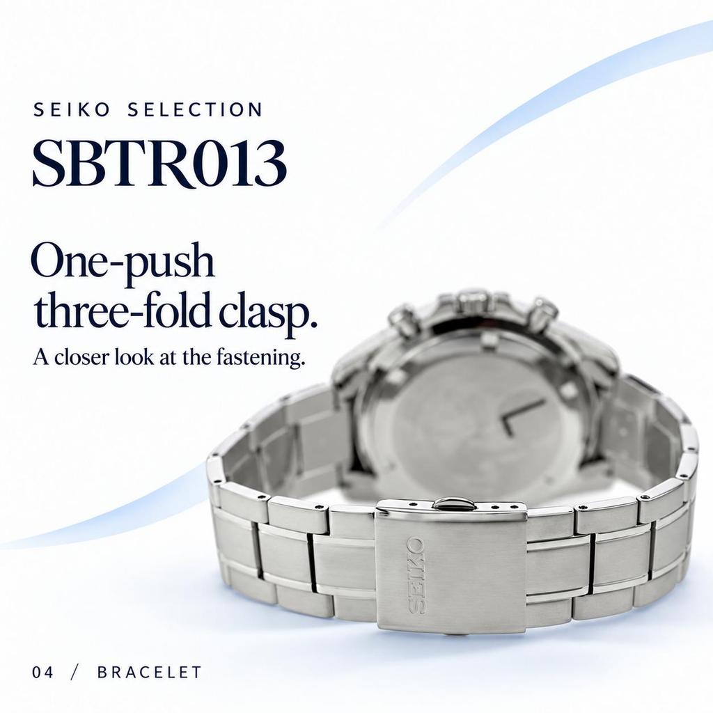 Seiko watch wristwatch mens SBTR013 Spirit SBTR 8T chrono chronograph work suit selection black brand stylish waterproof gift practical men