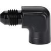 4AN Male Flare to 1/8 NPT Female 90 Degree Fitting Adapter Aluminum Black