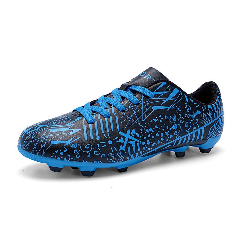 New adult boys and girls, primary and secondary school students football shoes training rubber broken nails long nails low top