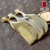 Pieptene din corn sculptat, pieptene masaj cap din corn, exquisit față dublă îngrijire păr coamă de iac pavian