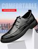 Bullock Spring New Men's Leather Shoes Men's High-end Business Casual Shoes Formal Security Best Man Shoes Invisible Height Increase