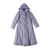 European Station Autumn and Winter New Women's Fashion Skinny Warm Hooded Easy to match Trend Medium and Long Down Jacket
