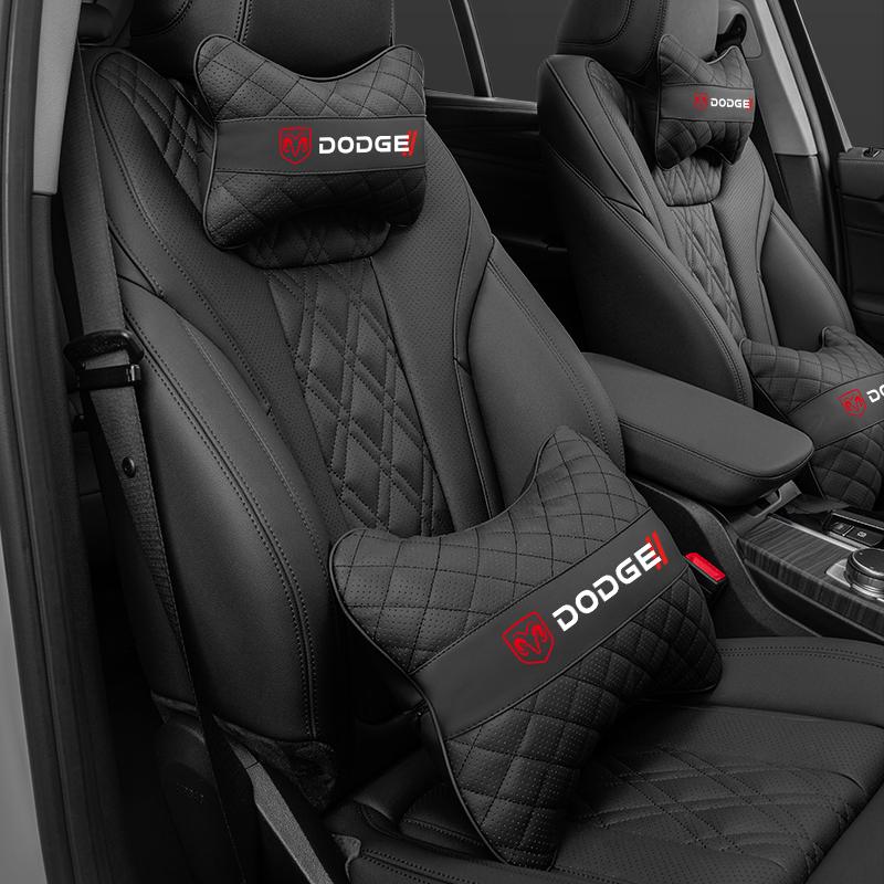 Dodge Autositz Nackenkissen Kopfstütze Lendenwirbelstütze Zubehör Für Dodge Challenger Charger Journey Ram Durango SRT Dart Journey U666