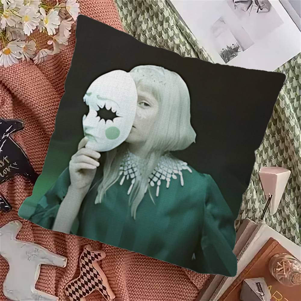 Hot Singer A-Aurora A-Aksnes Pillow Cover Sofa Cushion Cover Home Room Decoration Children Gift