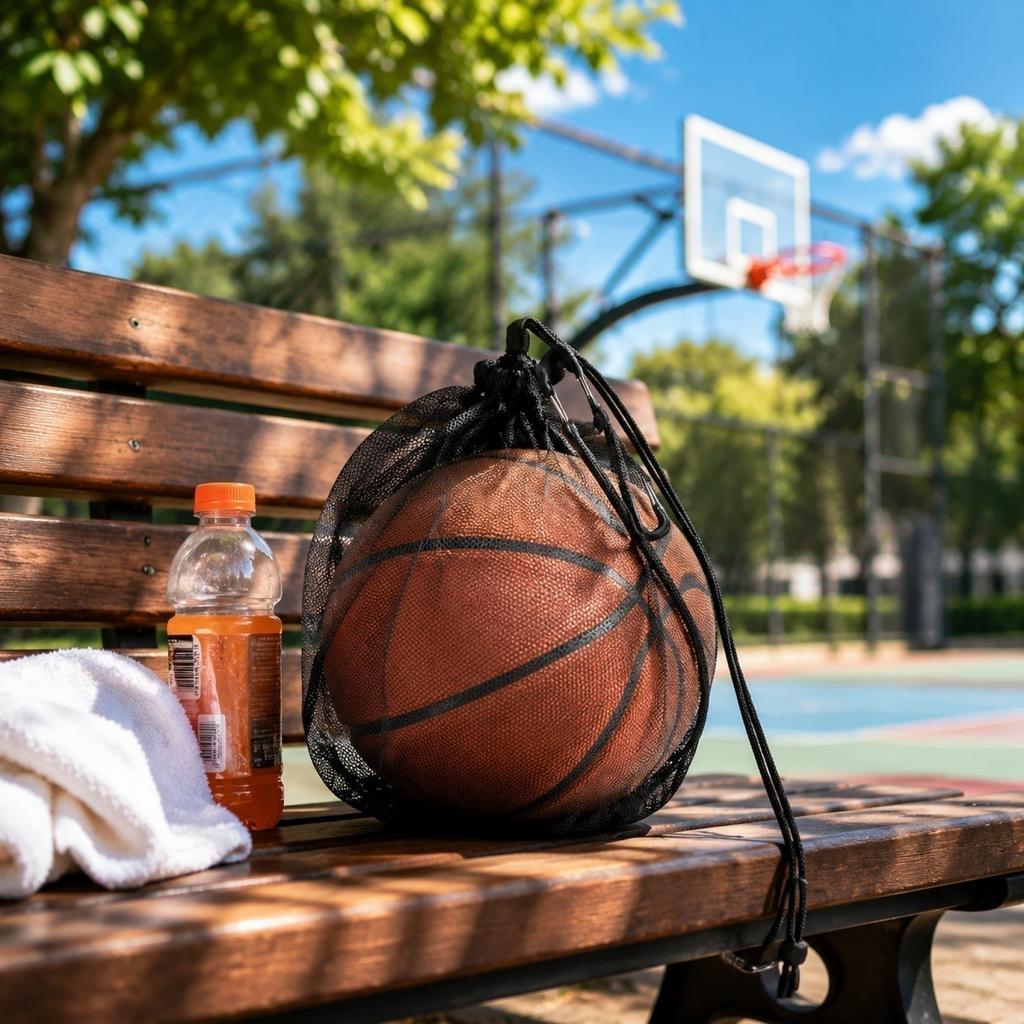 Mesh Drawstring Ball Storage Bag for Basketball Football Volleyball Portable Sports Ball Carrier Training Equipment Organizer