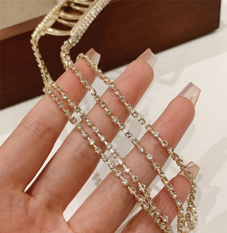 Französische Lange Quaste Hai Haarspange Strass Haarspange Haarnadel Barrett Haaraccessoires für Freundin Frauen