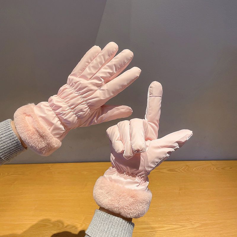 Cold and Windproof Piled Thickened Touchscreen Cotton Gloves