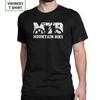 Mountain Bike Vintage MTB TShirts Distressed Design T Shirt Man Wholesale Clothes Novelty Crew Neck Purified Cotton Tees