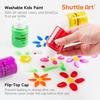 Shuttle Art Tempera Finger for Handprint and Footprint Perfect for Art or as a Gift for Preschoolers Paints, 30-Color Set, Water-Based, 60ml,