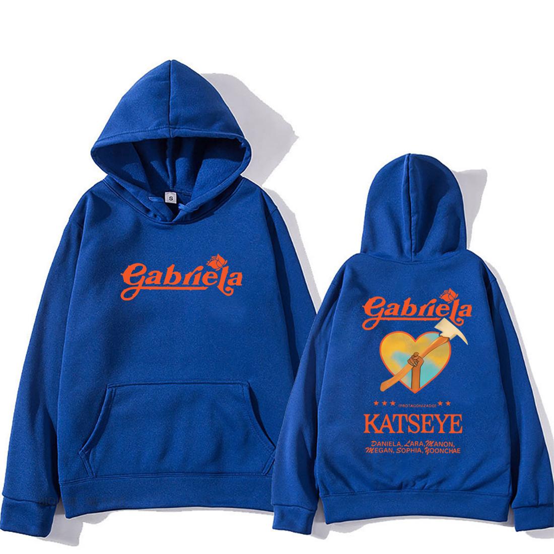 

Katseye Gabriela fashion Graphics Hoodie Men Women 2025 clothes Hip Hop streetwear Fleece Long sleeve vintage Hooded sweatshirts XL