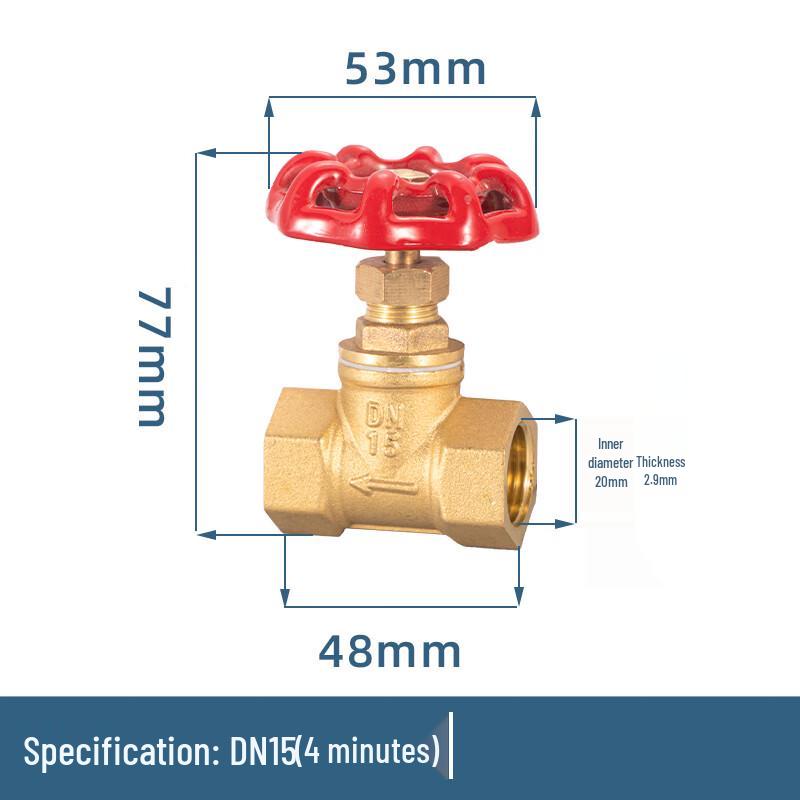 Zhucang Thickened Brass High-Temperature Stop Valve