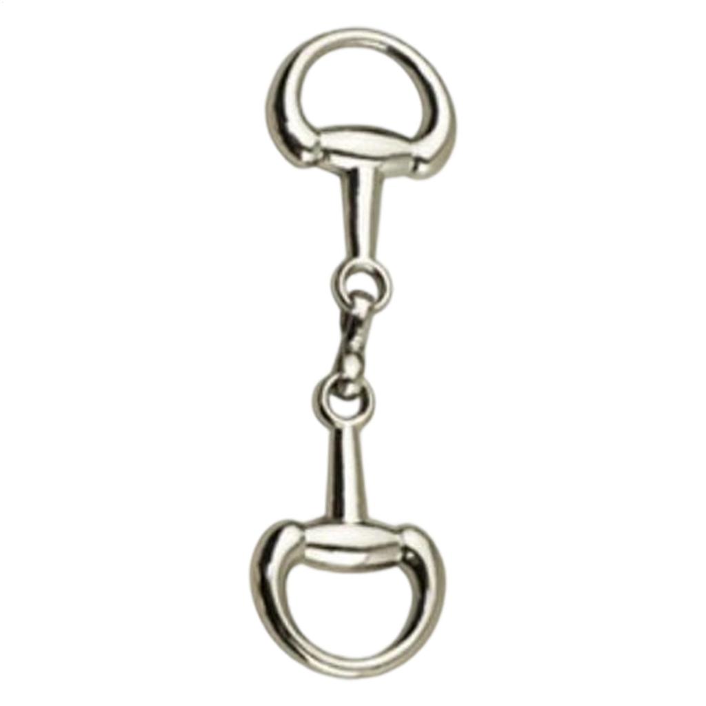 1PC Double D-Ring Snaffle Bit Alloy Equestrian Connecting Clasp D-Ring Snaffle Bit Connectors for Shoes Decoration Loafers Purse