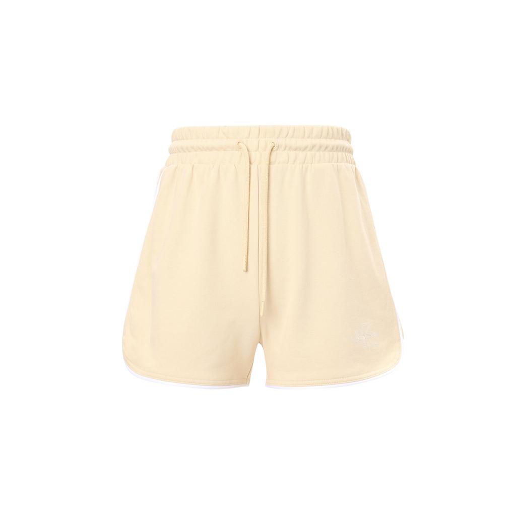 Calvin Klein Jeans SS24 Solid Trim Lace-Up Casual Shorts Women Shorts Almond J222935-TCY