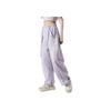 Adidas Interlock Dance Joggers with Three Stripes and Loose Knit Design Women Bottoms Silver Purple JI9782