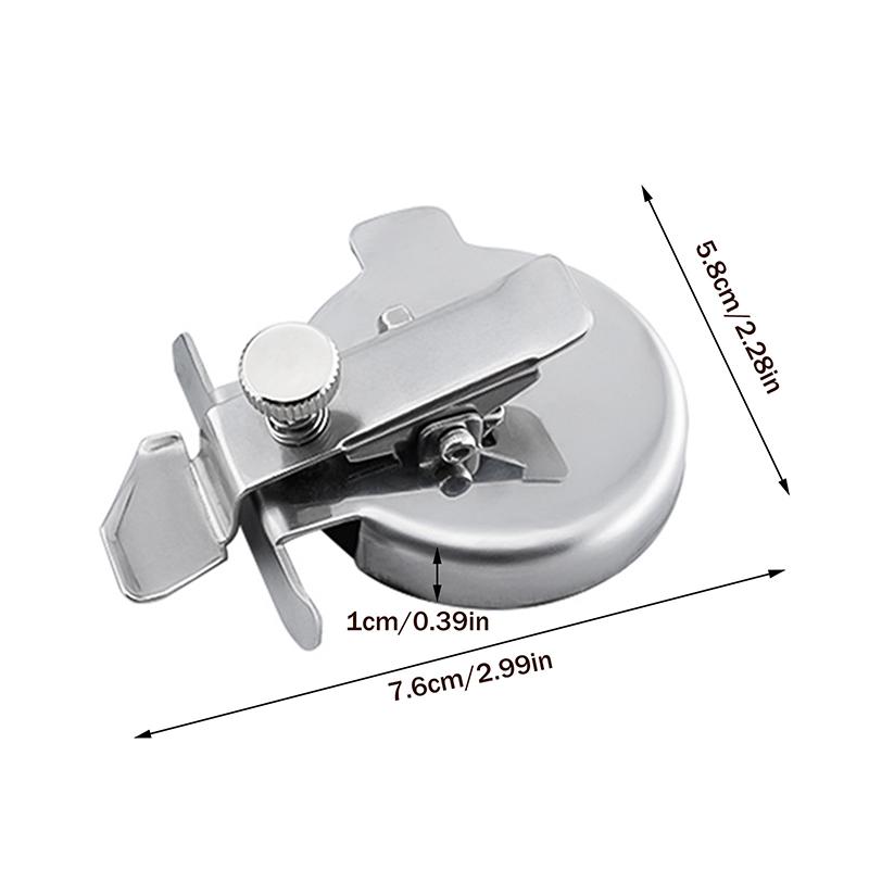Sewing Machine Round Magnetic Seam Guide With Side Guard Press Straight Line Presser Anti-Curling Sewing Adjustable Accessories