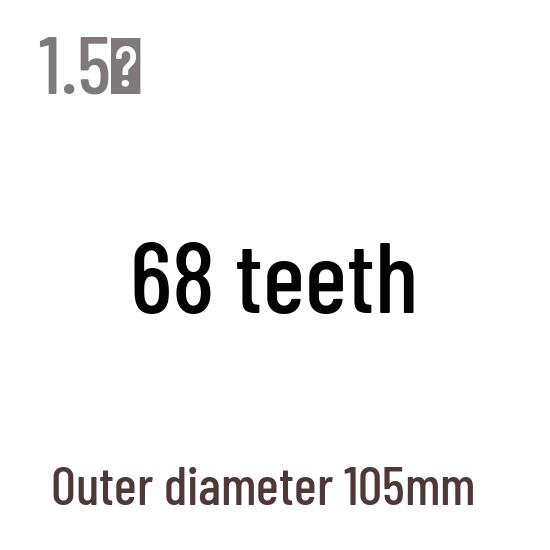 1,5M Modul Stirnrad, 13-120 Zähne, Stahl Zahnstange, 45 Stahl, Wärmebehandelt