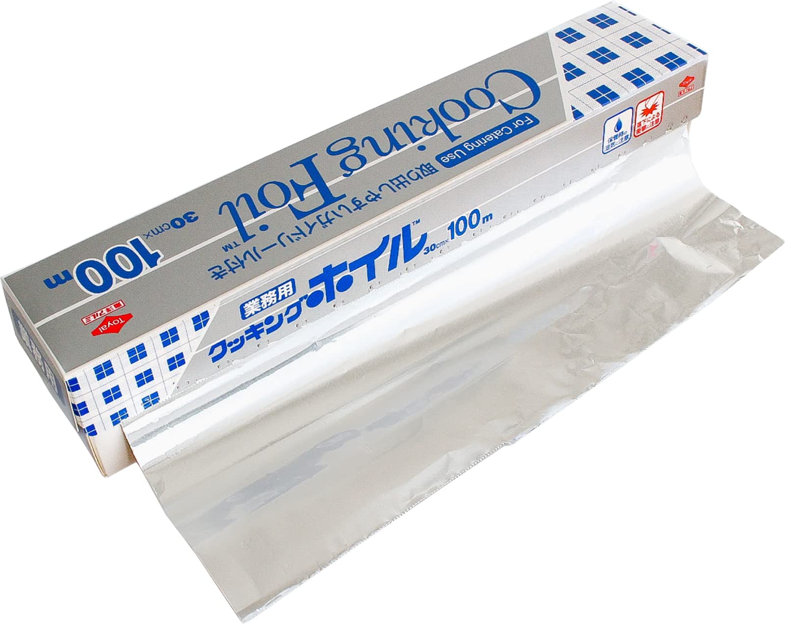 Toyo Aluminum Aluminum Commercial 30cm x Large Capacity Cooking 1 Roll Foil, Grade, 100m, Wide, Foil, (S0073)
