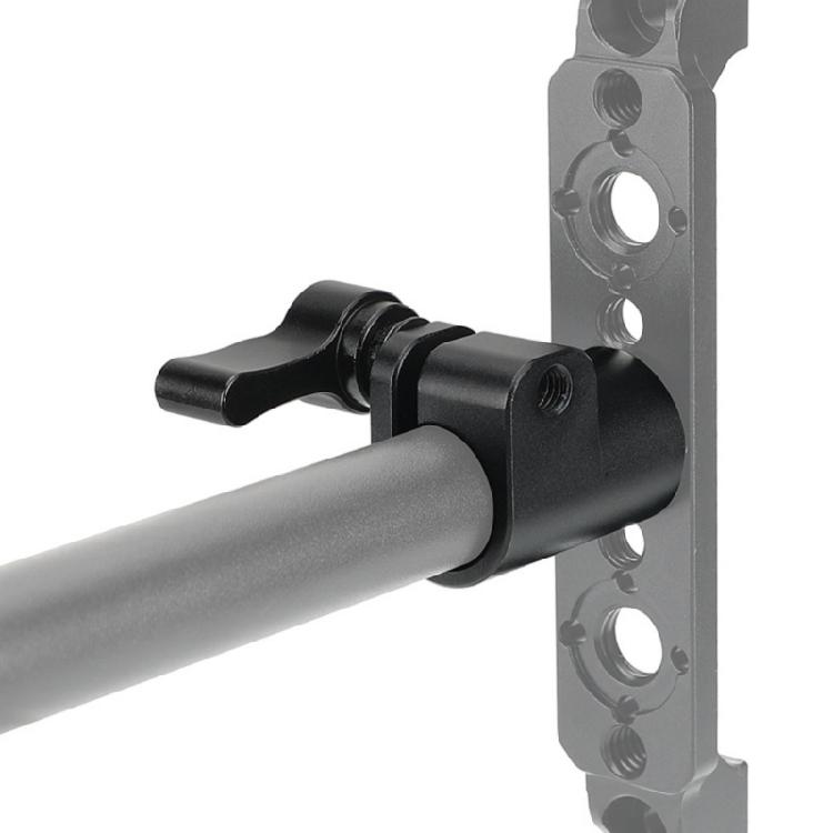 15mm Single Rod Clamp Adapter With 3/8inch Mounting Anti Twist Locating Pins for Photography Props Camera Photo Studio