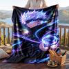 Warm Flannel Throw Blanket,Jujutsu Kaisen Lightweight Cozy Blanket For Bed Sofa And Daily Use