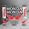 2025 for Honda Motorcycle Decoration Stickers Reflective Waterproof Helmet Racing Decals HRC Accessories Sponsor Stickers OB6 bpxh8