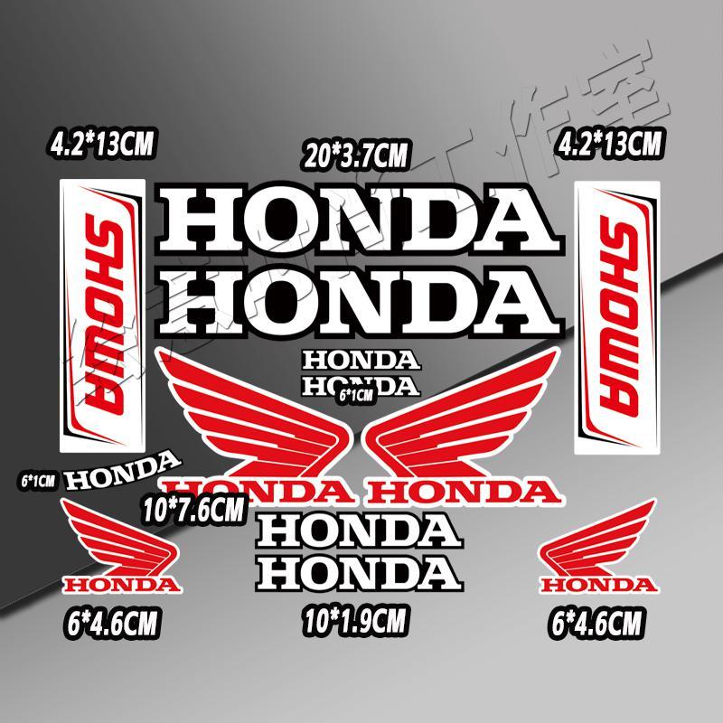 2025 for Honda Motorcycle Decoration Stickers Reflective Waterproof Helmet Racing Decals HRC Accessories Sponsor Stickers OB6 bpxh8