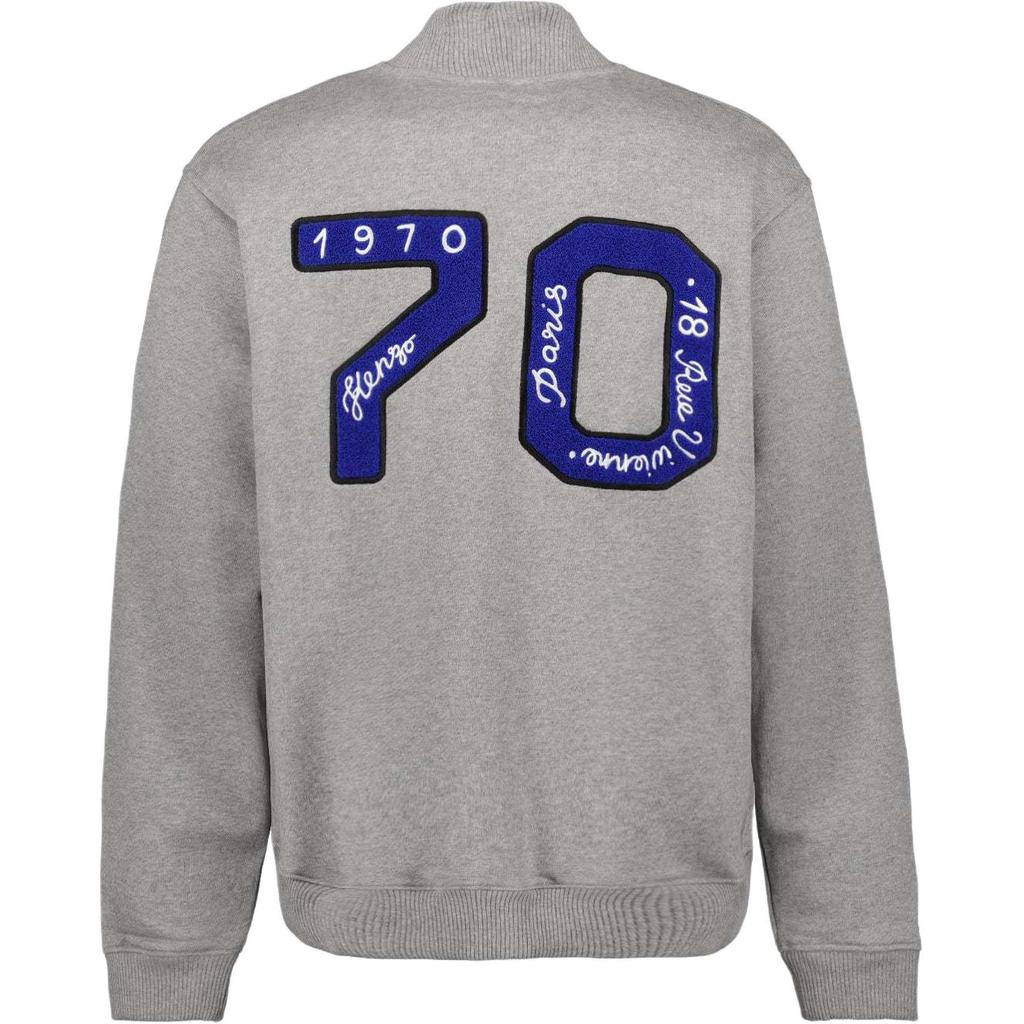 KENZO Academy Button Up Bomber Jacket FD65SW1024MV-94