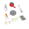 Sewing Pin Cushion Kit Cute Tomato Pin Cushion Glass Ball Head Pins Self Threading Needles Sewing Tool Set