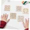 20pcs/lot Flower Frame Cutouts Floral Wood Slices Wood Flower Slices Craft Wood Slices Scrapbooking Cutouts Ornament Crafts