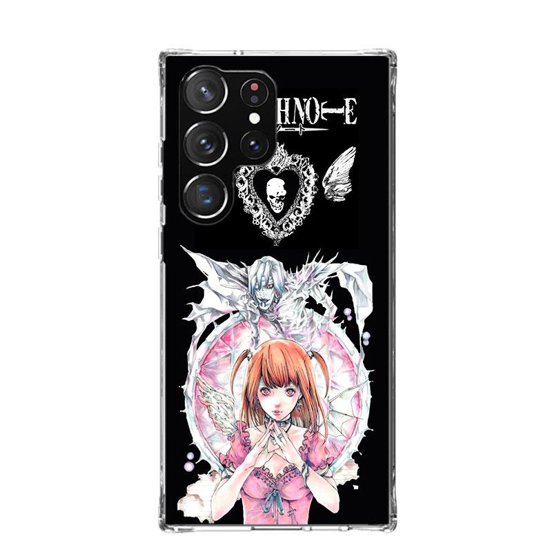 N-Note D-Death MisaMisa Phone Case For Samsung Galaxy S26 Ultra S23 S24 S25 Edge S20 FE S21 S22 Plus Soft Print Shell Cover Fund
