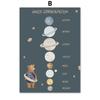Boho Cartoon Space Astronauts Planet Posters Prints Bear Hedgehog Canvas Painting Wall Art Pictures Baby Kids Room Home