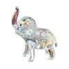 Funny Crystal Elephant Statue Modern Desktop Crystal Ornaments Baby Elephant Ornaments  Office