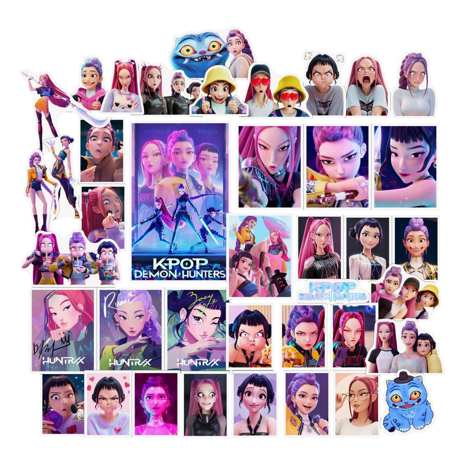 

Cartoon Anime Sticker Pack For Laptop, Water Bottle, Skateboard, Luggage, And Journal Decoration One Size