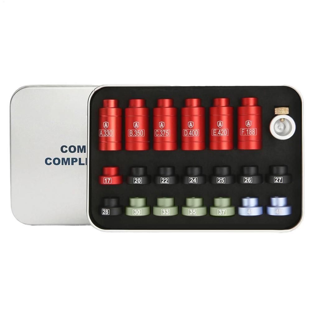 

NEW Aluminum Bullet Comparator Kit Headspace Gauge For Reloading Headspace Gauge Comparator Kit With 14 Inserts And 6 Bushings