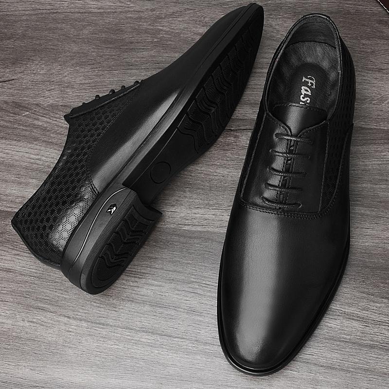 Fashion Genuine Leather Oxford Fotwear High Quality Mens Dress Shoes New Fashion Wedding Party Formal Shoes Lace Up Male Business Shoes