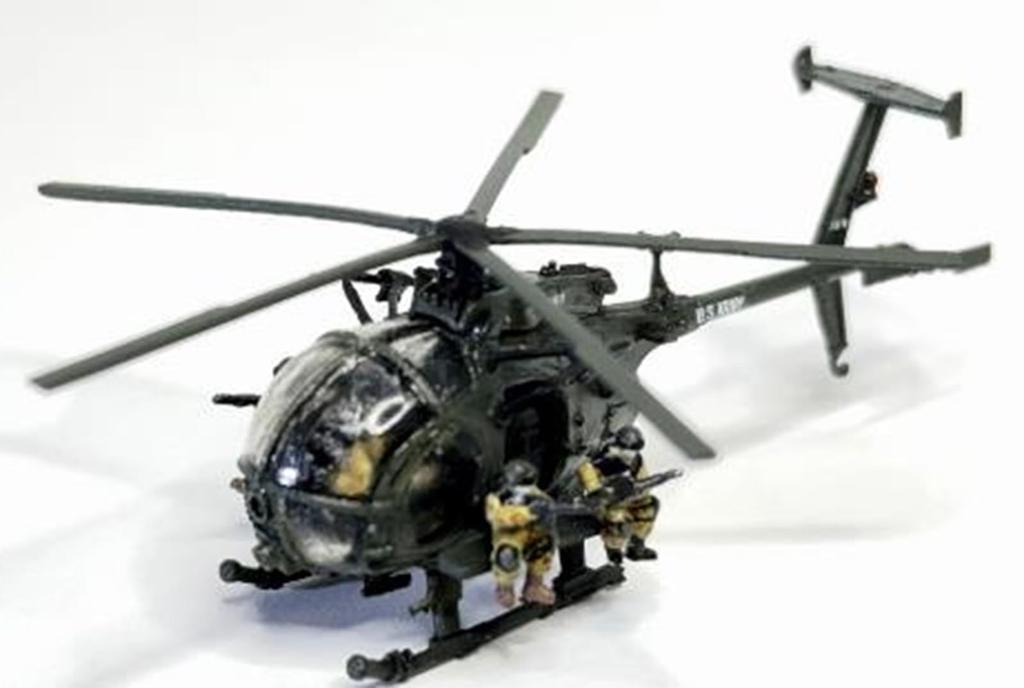 MatuoKasten Little Bird Delta Force Member Figure Set Resin Kit 1/144 MH-6 & (with Decal) (helicopter)