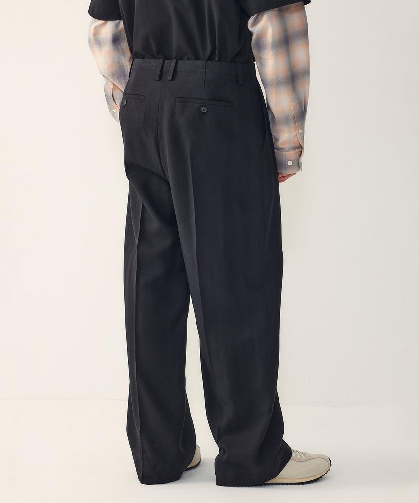 STUDIO TOMBOY [Men] String Pleated Tuck Set-Up Pants_Black 9156131551
