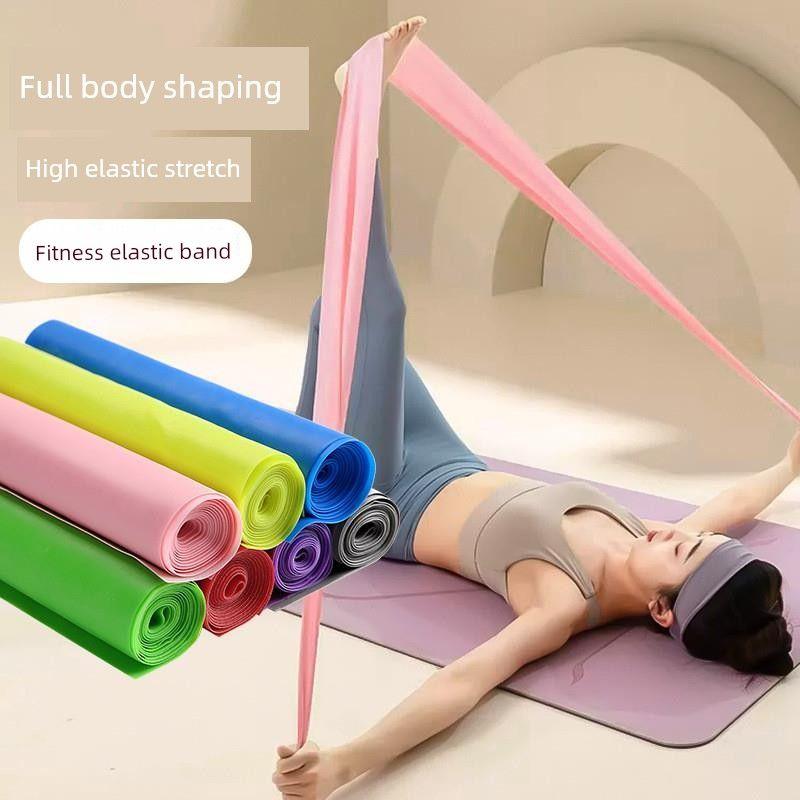 Elastic Bands, Resistance Bands, Fitness Resistance Bands, Yoga Bands, Fitness Elastic Bands, Yoga Supplies, Stretching Bands, Resistance Strips Yoga Stretching Resistance Band [1 Random Color]