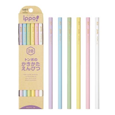 Tombow ippo! Schreibstift 2B Pastell 12er-Pack - Ideal für Schule & Büro