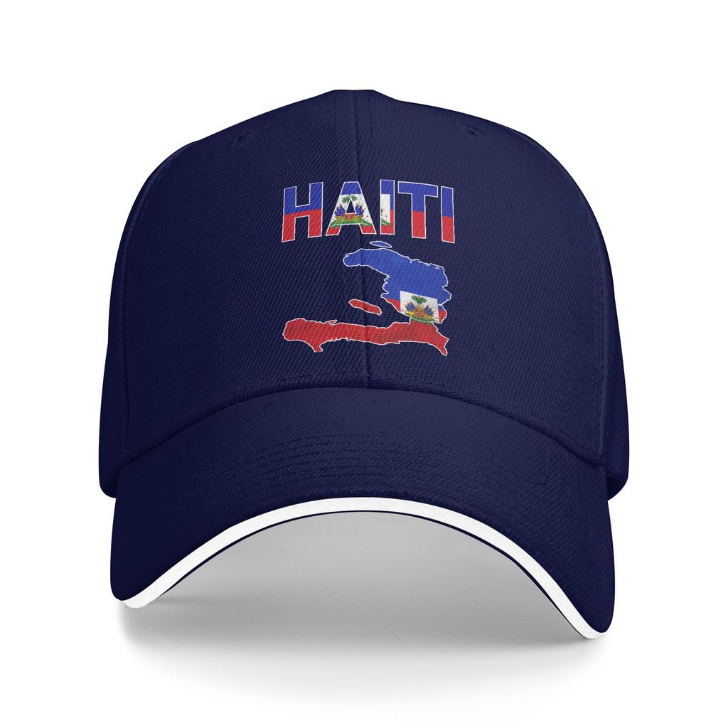 Sun Baseball Cap Happy Haitian Flag Day Cool Haiti Flag Map Haitian Custom DIY Hip Hop Hats Hot Sale Fashion Baseball Caps